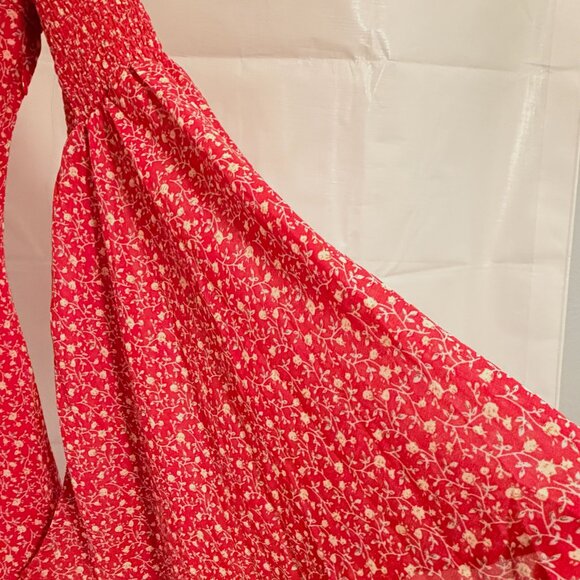 Vici Collection Floral Bell Sleeve Mini Dress Size Extra Small - Picture 8 of 12